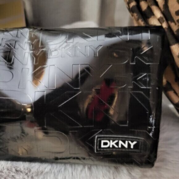 DKNY Black clutch purse Faux Patent Leather - Picture 4 of 5